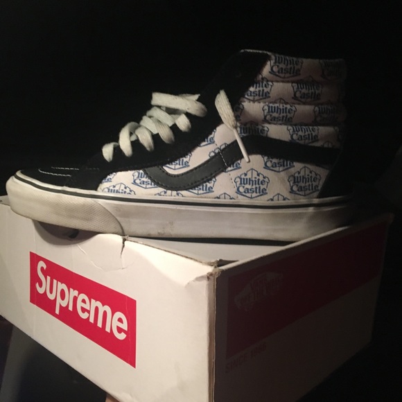 vans x supreme x white castle